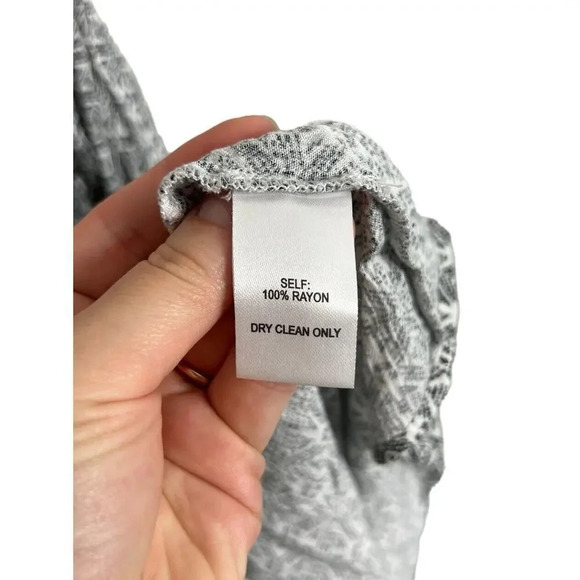 Lulu’s Casablanca Queen Black and White Print Maxi Dress Size Small Rayon Womens - Picture 10 of 11